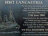 HMT Lancastria (and other connections)